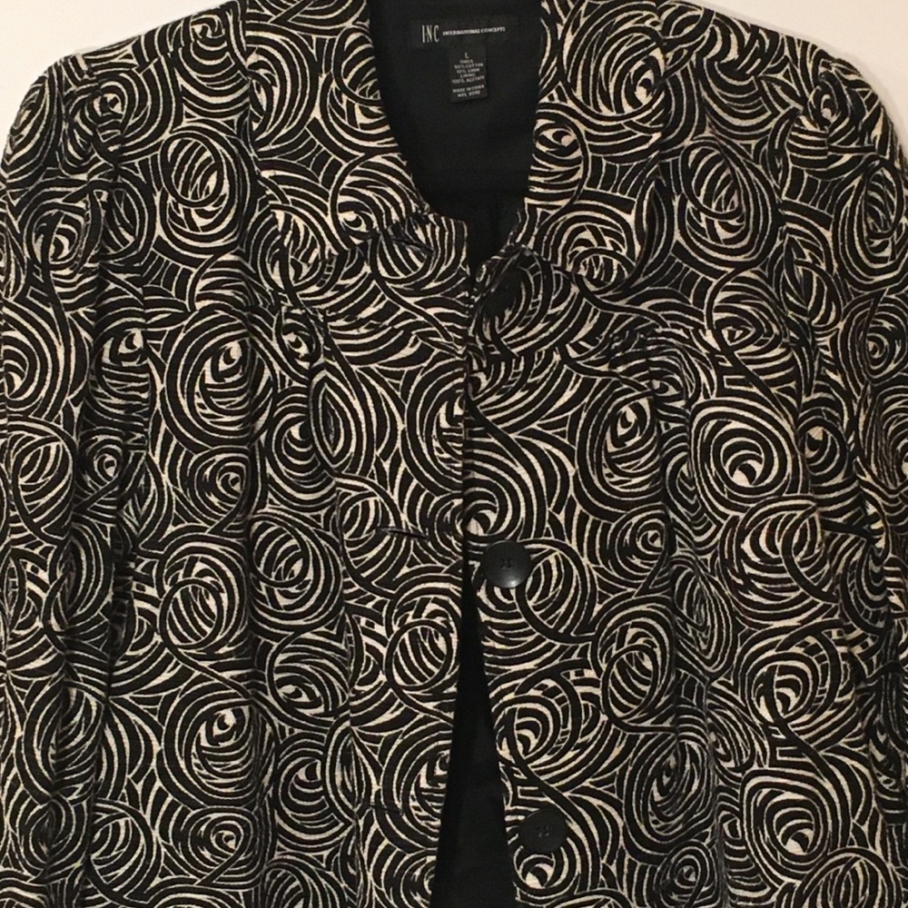 INC  International concept Paisley Blazer